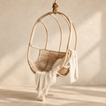 Ishara Bamboo Cane Swing Chair | Handwoven Hanging Chair for Balcony & Garden