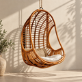 Arvisha Bamboo Cane Swing Chair | Handwoven Hanging Chair for Balcony & Living Room