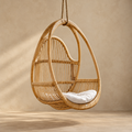 Naira Bamboo Cane Swing Chair – Handcrafted Hanging Chair for Balcony & Patio