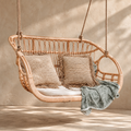 Vihana Rattan Bamboo Swing Chair – Handcrafted Hanging Chair for Balcony & Patio