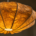Chandra Aurora Pendant Lamp | Natural Banana Fiber Paper Hanging Light | Moon-Inspired Ambient Lighting