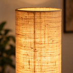 Aarohi Jute Glow Floor Lamp | Beige Fabric Shade | Handmade-Inspired Floor Light for Living Room & Bedroom