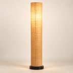 Aarohi Jute Glow Floor Lamp | Beige Fabric Shade | Handmade-Inspired Floor Light for Living Room & Bedroom