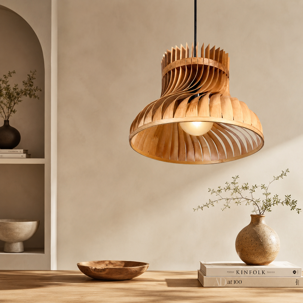 Handcrafted Rattan Wall Lamp