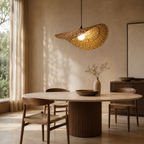 Handcrafted Rattan Wall Lamp