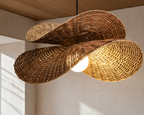 Handcrafted Rattan Wall Lamp