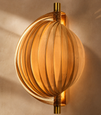 Handcrafted Bamboo Wall Lamp – Modern Boho Sconce Light