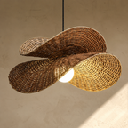 Handcrafted Rattan Wall Lamp