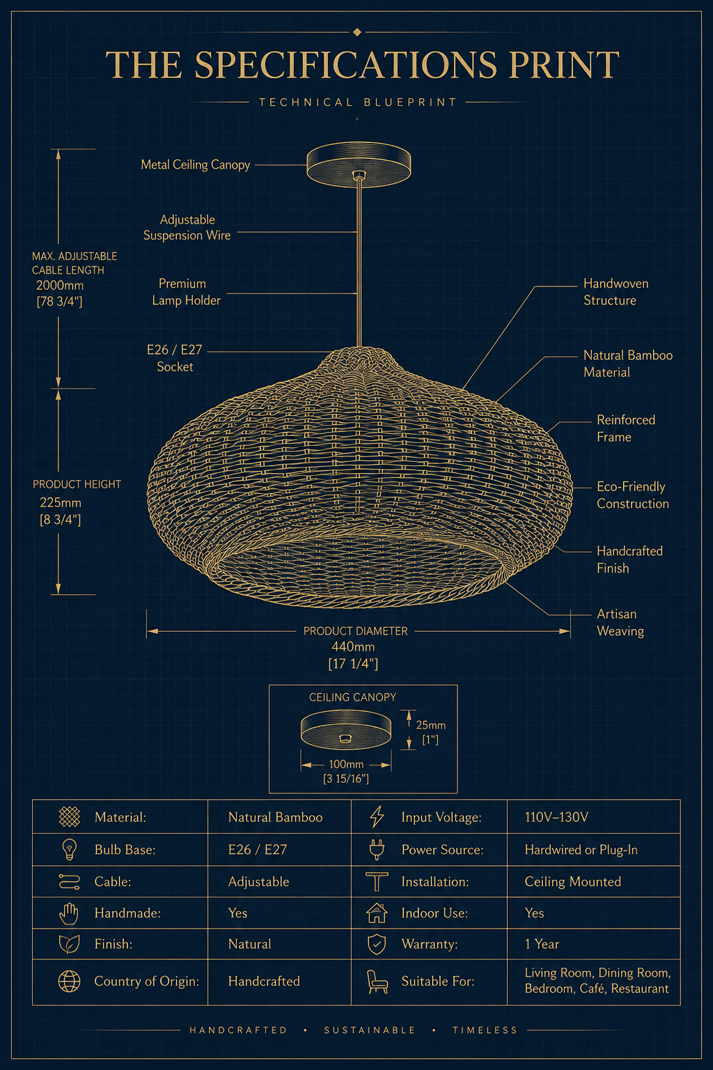 Handcrafted Rattan Wall Lamp | Bamboo & Cane Wall Sconce | Boho Ambient Lighting for Bedroom, Living Room & Hallway