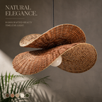 Handcrafted Rattan Wall Lamp