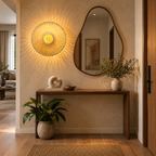 Mihira Bamboo Halo Wall Lamp | Handmade Natural Wall Light